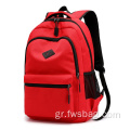 2022 Προσαρμοσμένη κομψή κόκκινη εφηβική τσάντα βιβλίου διαφορετικά σακίδια σχολικής τσάντας για παιδί κορίτσι